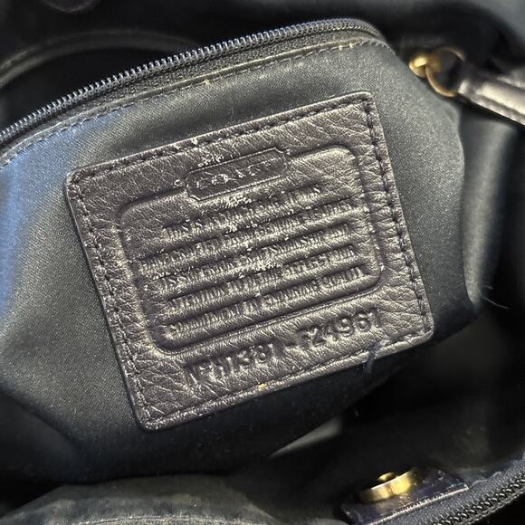 Coach Campbell Carryall Black Leather Handbag H1381-F24961 Shoulder Tote - Picture 3 of 15